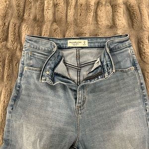 A&F Super Skinny High Rise Jeans